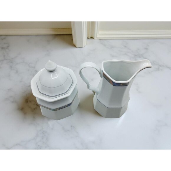 vintage christopher stuart southwest porcelain sugar and creamer - Picture 4 of 15